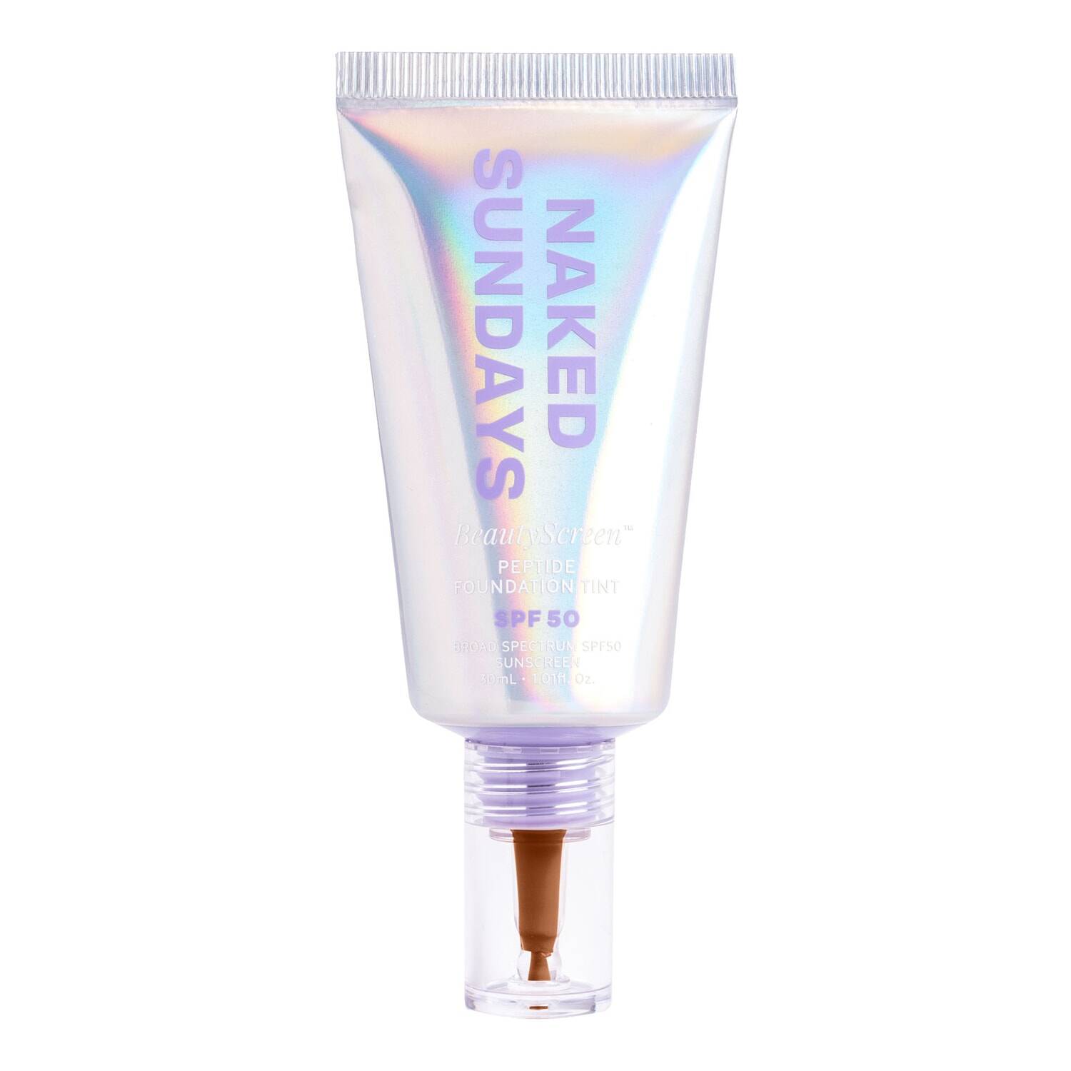 Naked Sundays Beautyscreen Spf50 Peptide Foundation Tint 30Ml Shade 9