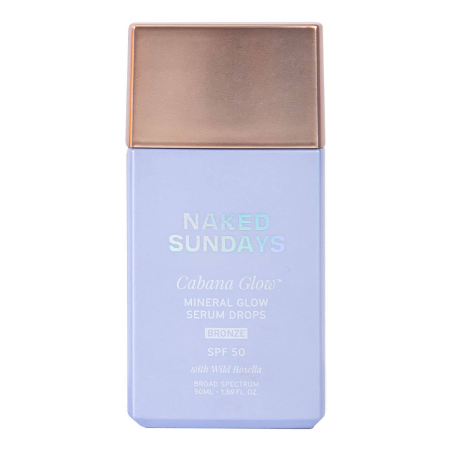 Naked Sundays Cabanaglow Mineral Glow Serum Drops Spf50 40Ml Bronze