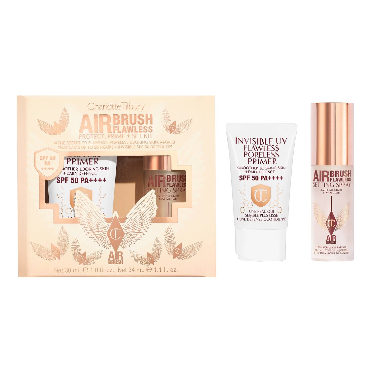 CHARLOTTE TILBURY Airbrush Flawless Protect, Prime and Set Kit image