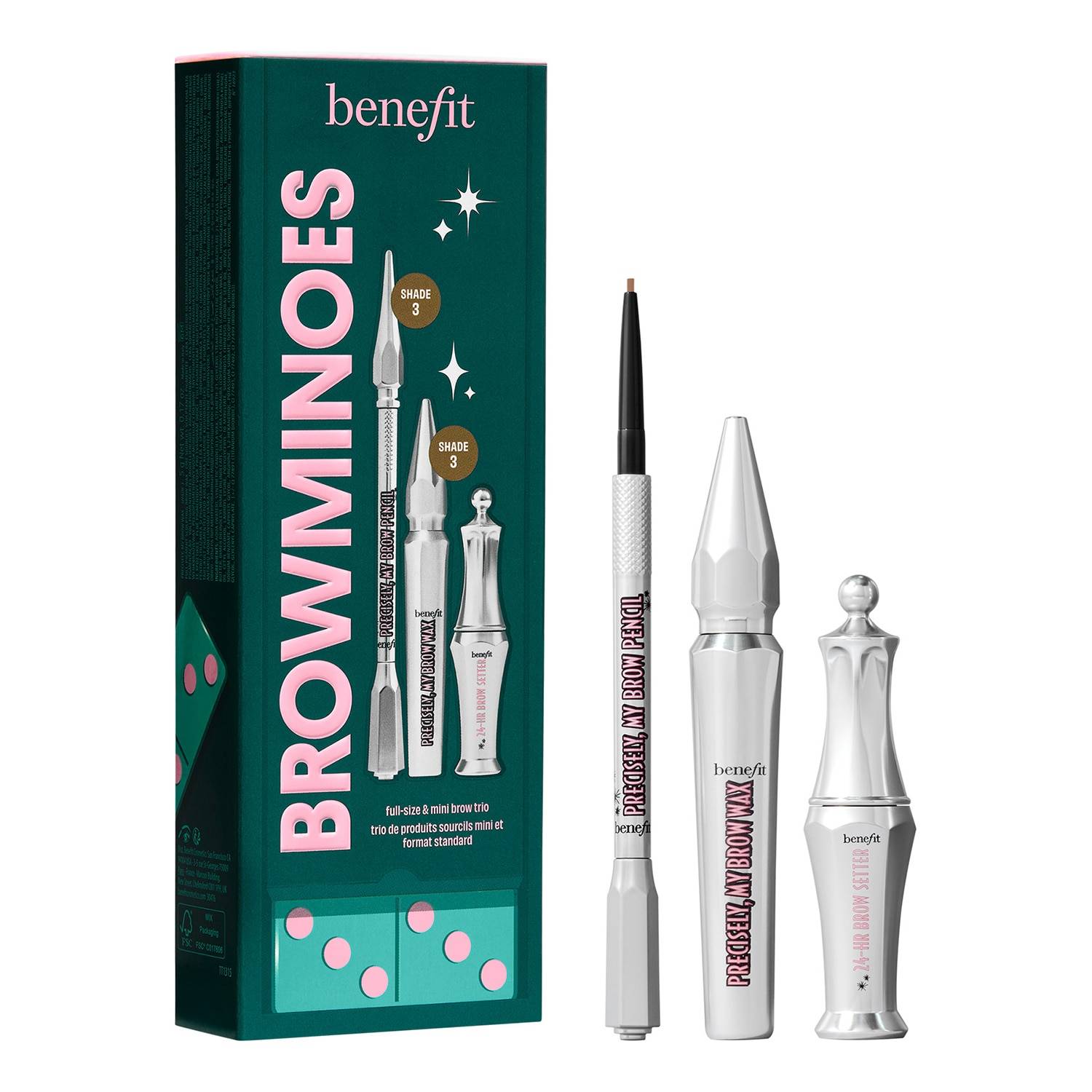 BENEFIT COSMETICS Browminoes  - Brow Sculpting christmas beauty 0,1 g + 3 g + 3,5 ml image
