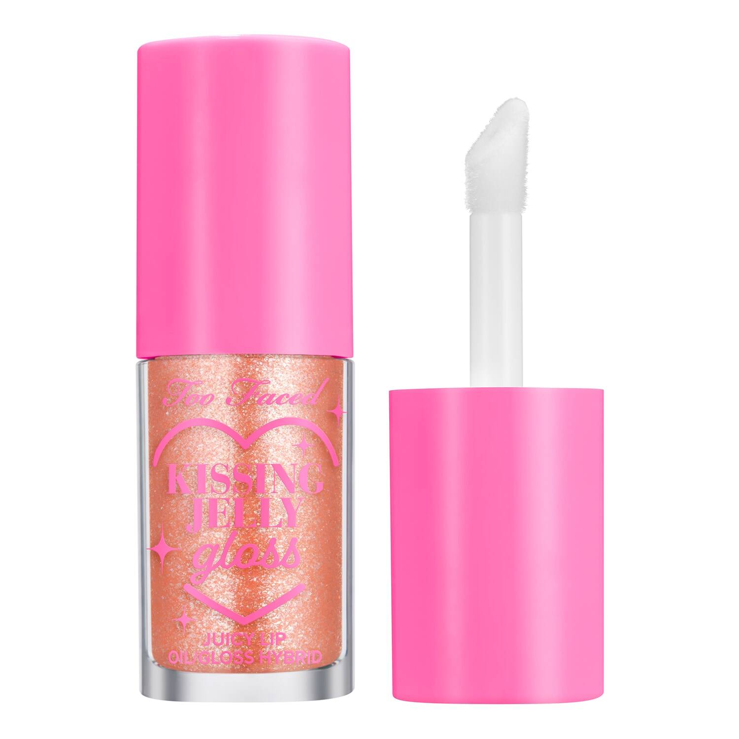 Too Faced Kissing Jelly Lip Oil Gloss 4.5Ml Cream Soda.
