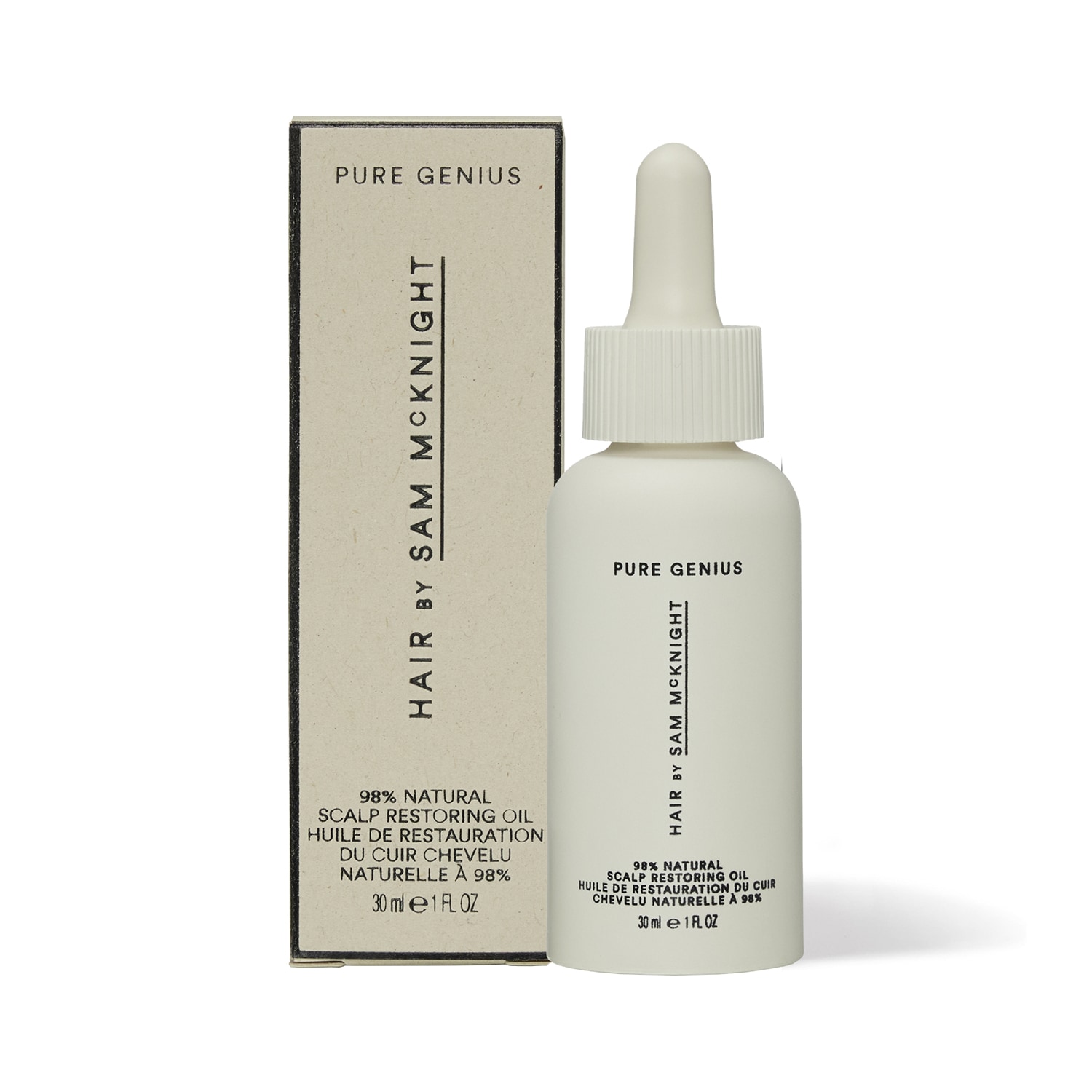 Hair By Sam Mcknight Pure Genius 98% Natural Scalp Restoring Oil 30Ml