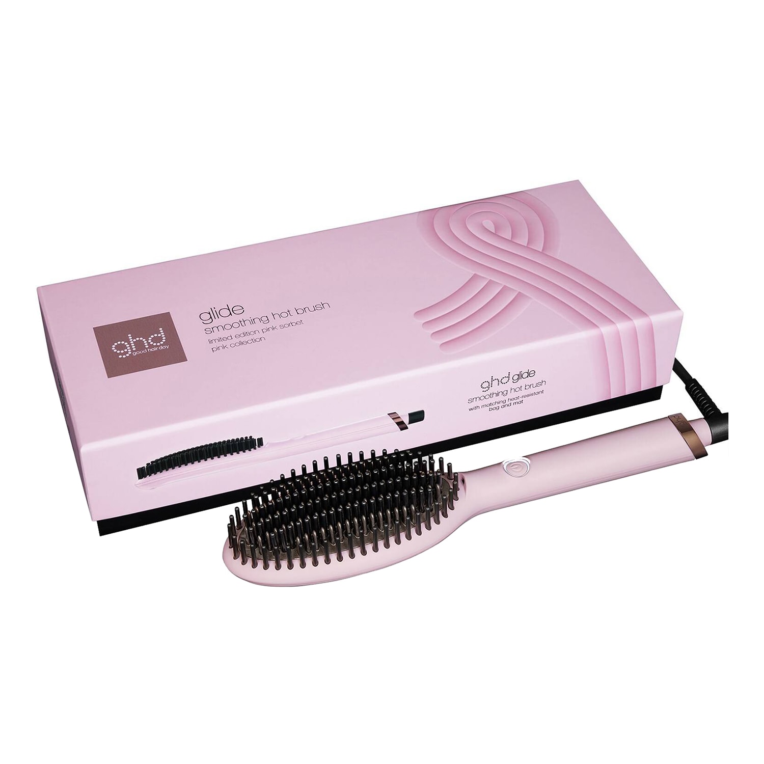 Ghd Glide - Charity Limited Edition Hot Brush In Pink Sorbet