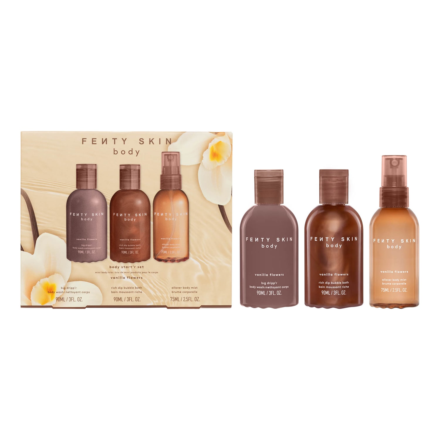 Fenty Skin Body Start'R Set Mini Body Trio 90Ml + 90Ml +75Ml