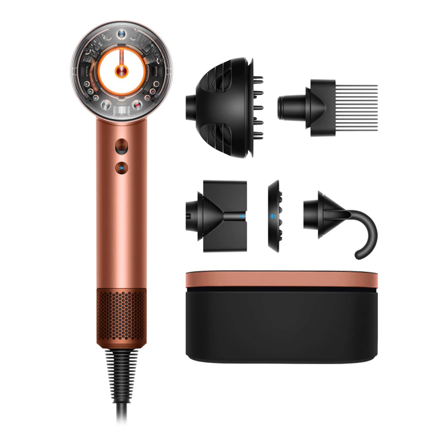 Dyson Supersonic Nural Hair Dryer Curly To Coily Amber Silk / Pink Champagne