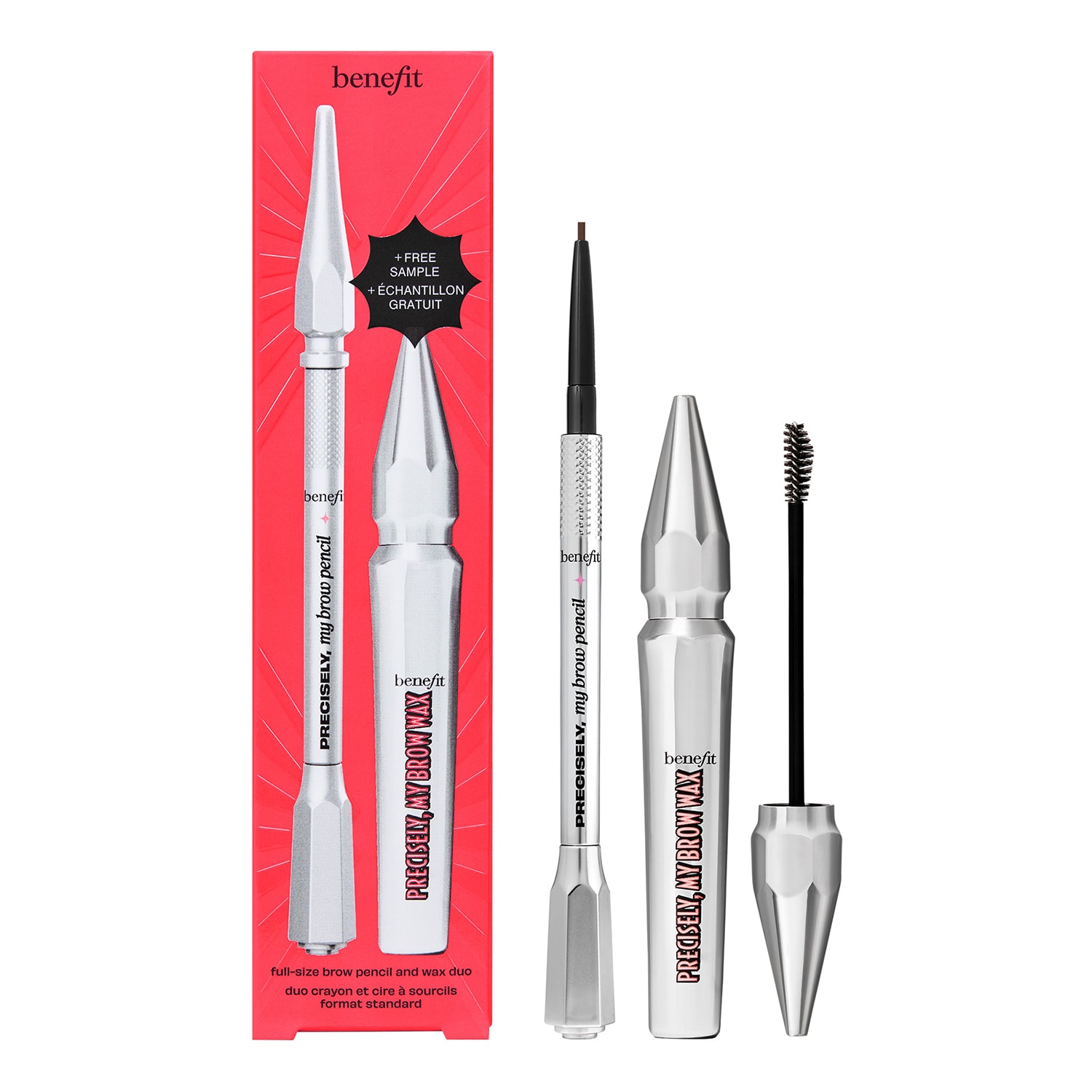 Benefit Precisely, Power Up - Eyebrow Set - Sephora Exclusive Shade 4 (5G+1.5Ml+0.08G)