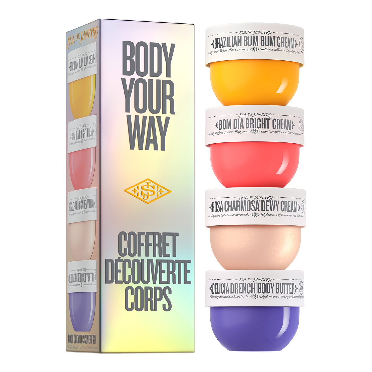 Sol De Janeiro Limited Edition Body Your Way Cream Set 25Ml + 25Ml + 25Ml + 25Ml