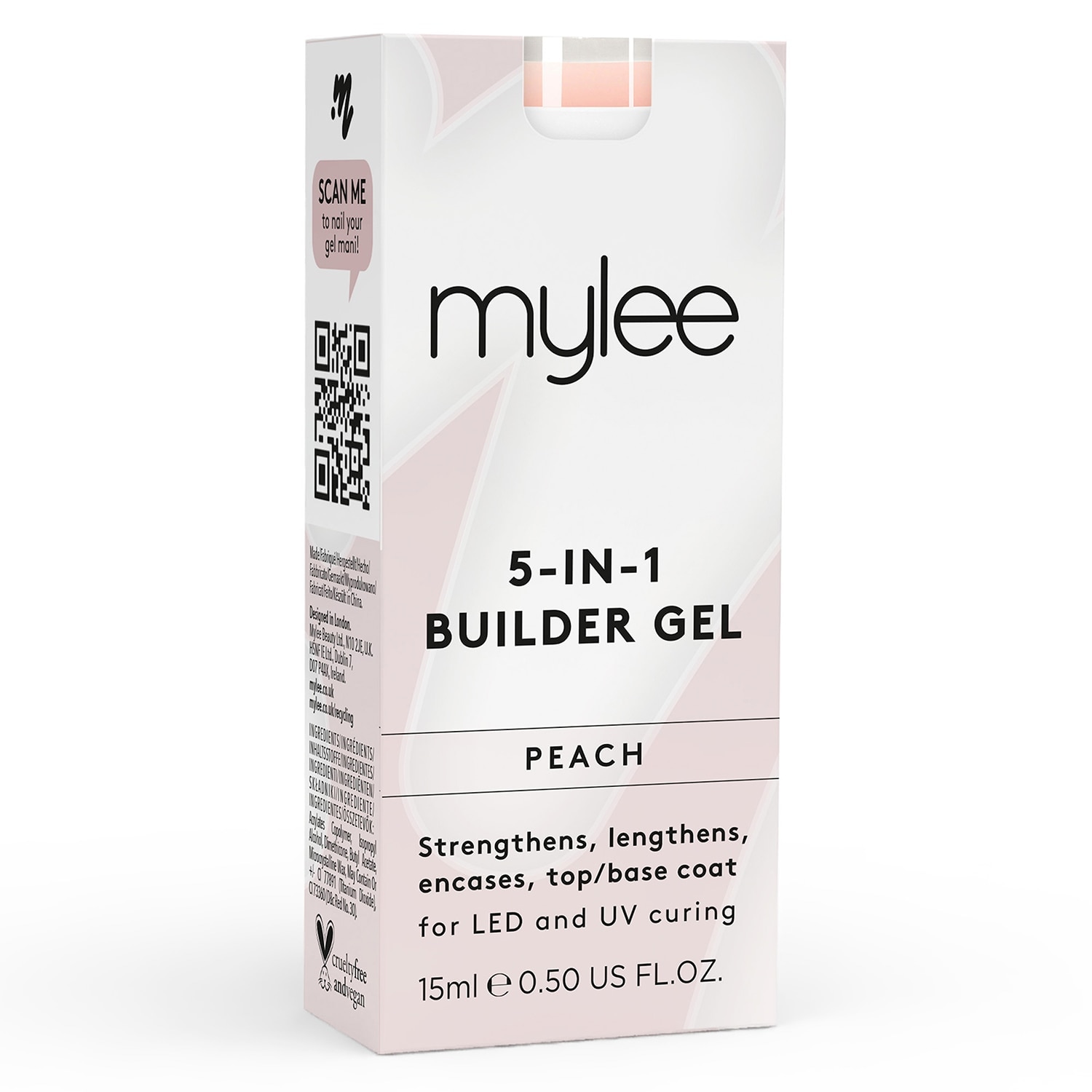 Mylee Gel Polish Builder Gel - Peach 15Ml Peach
