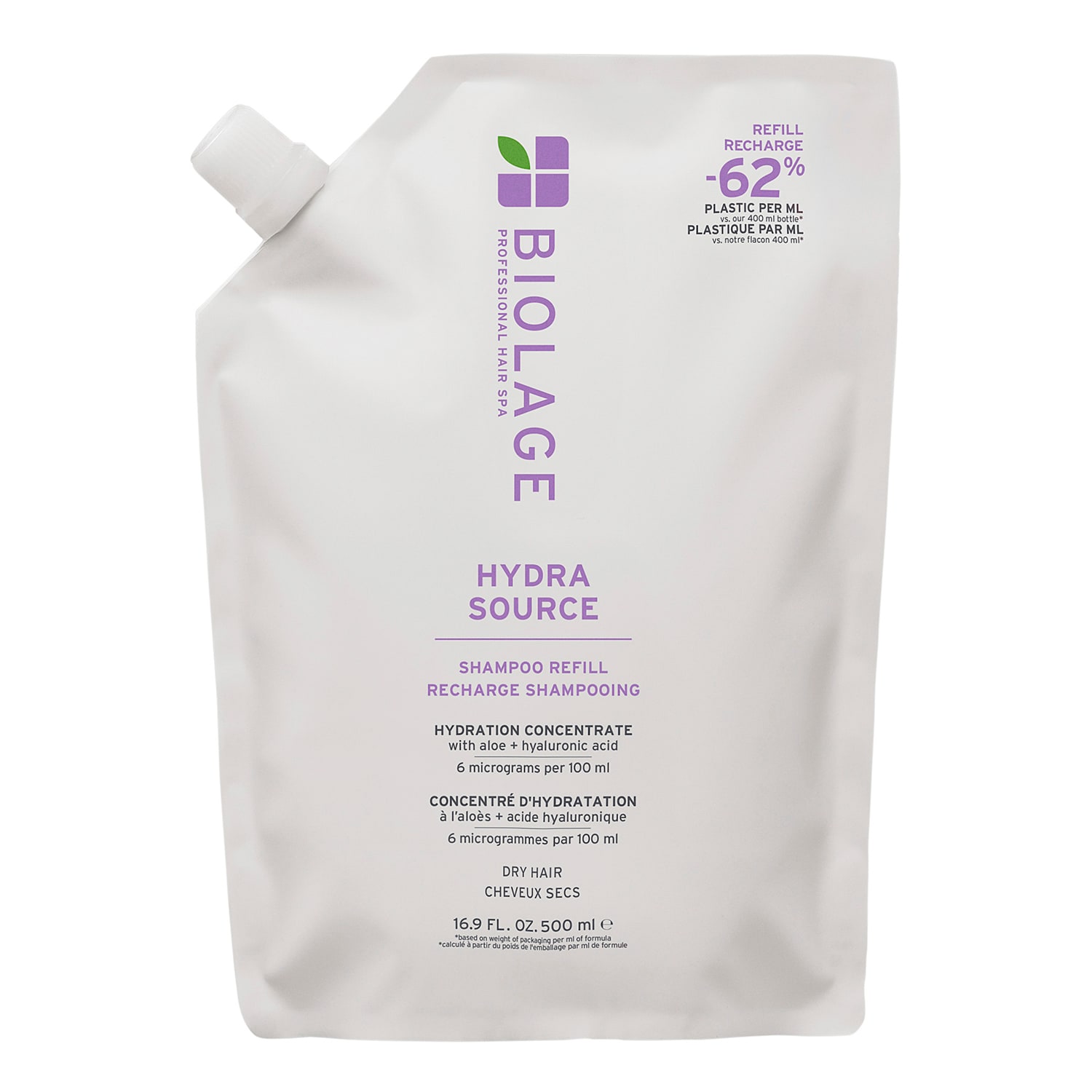 Biolage Hydra Source Refill Shampoo 500Ml