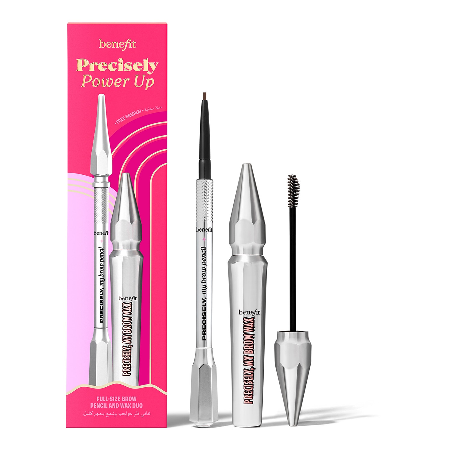 Benefit Precisely, Power Up - Eyebrow Set - Sephora Exclusive Shade 5 (5G+1.5Ml+0.08G)