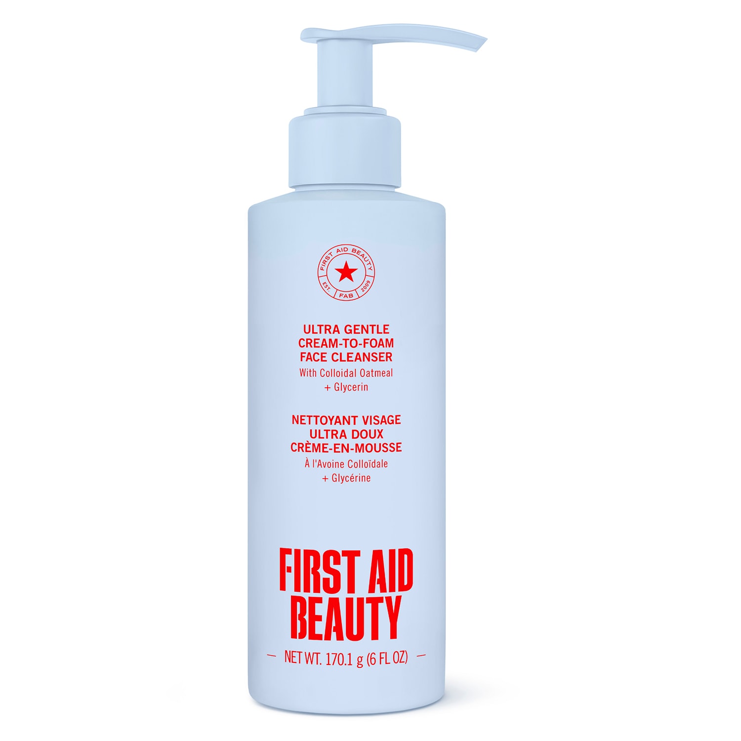 First Aid Beauty Ultra Repair Cream-To-Foam Face Cleanser - With Colloidal Oatmeal + Glycerin 170.1G