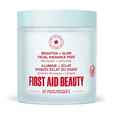Brighten + Glow Facial Radiance Pads - With Glycolic + Lactic Acids