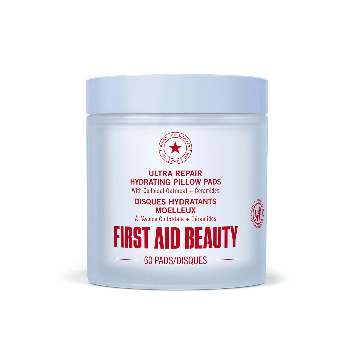 First Aid Beauty Ultra Repair Hydrating Pillow Pads - With Colloidal Oatmeal + Ceramides 60 Pads