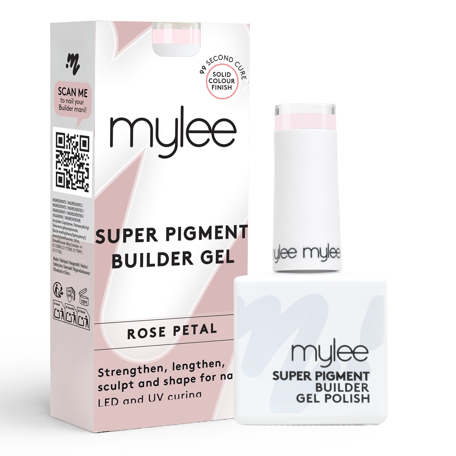 Mylee Super Pigment Builder Gel - 13Ml Rose Petal