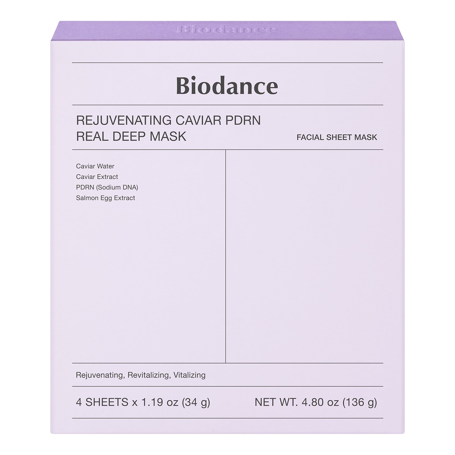 Biodance Rejuvenating Caviar Pdrn Real Deep Mask 136G