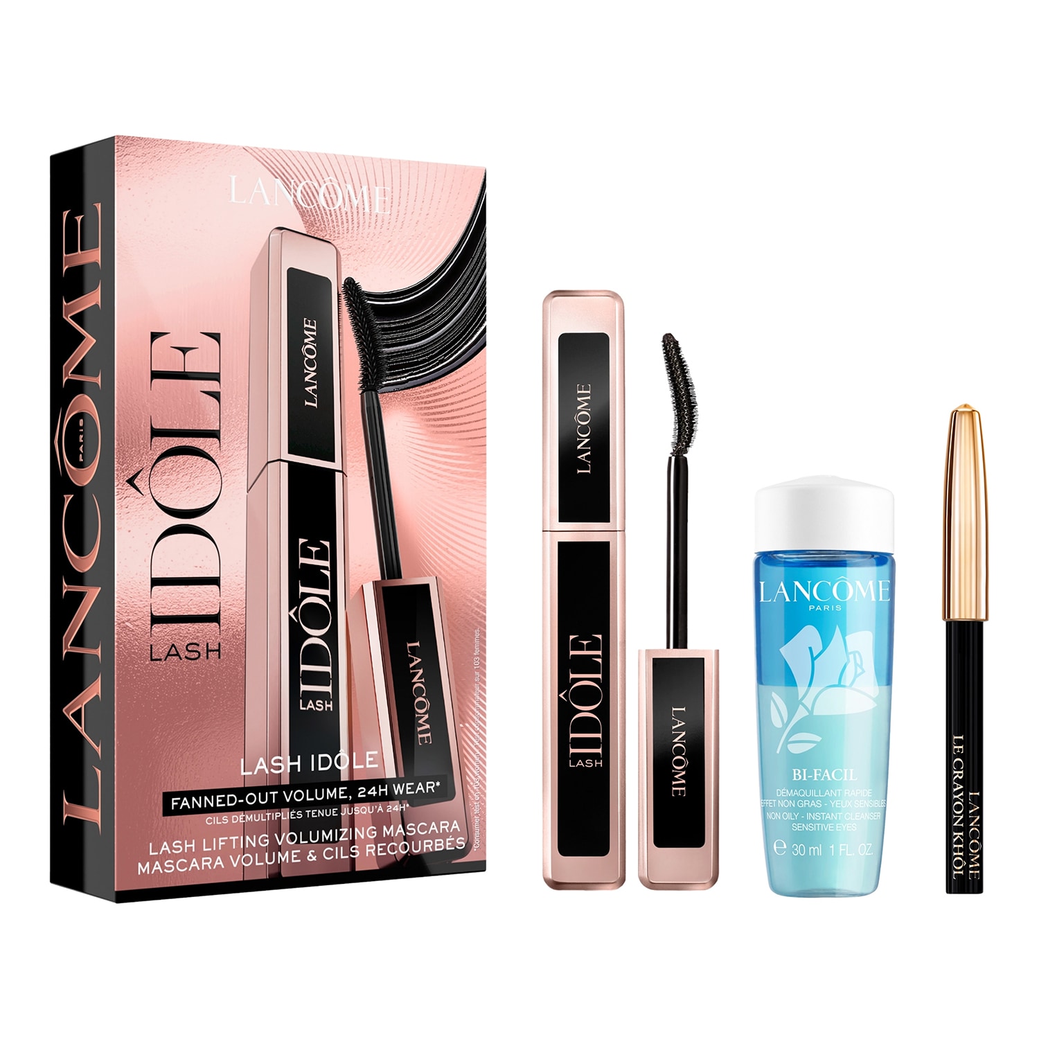Lancôme Lash Idole Mascara Set - Makeup Gift Set 8Ml + 0.7G + 30Ml