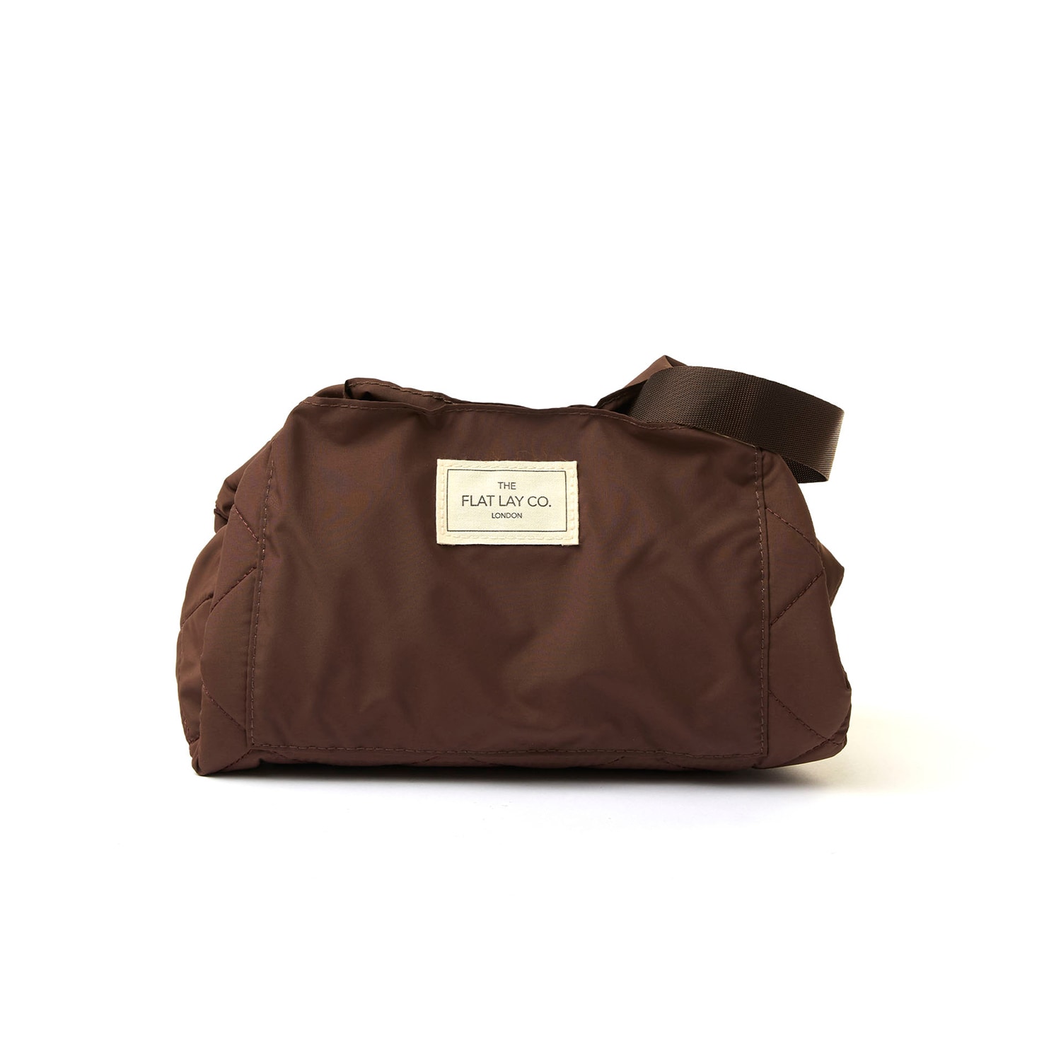 The Flat Lay Co. Drawstring Makeup Bag Espresso