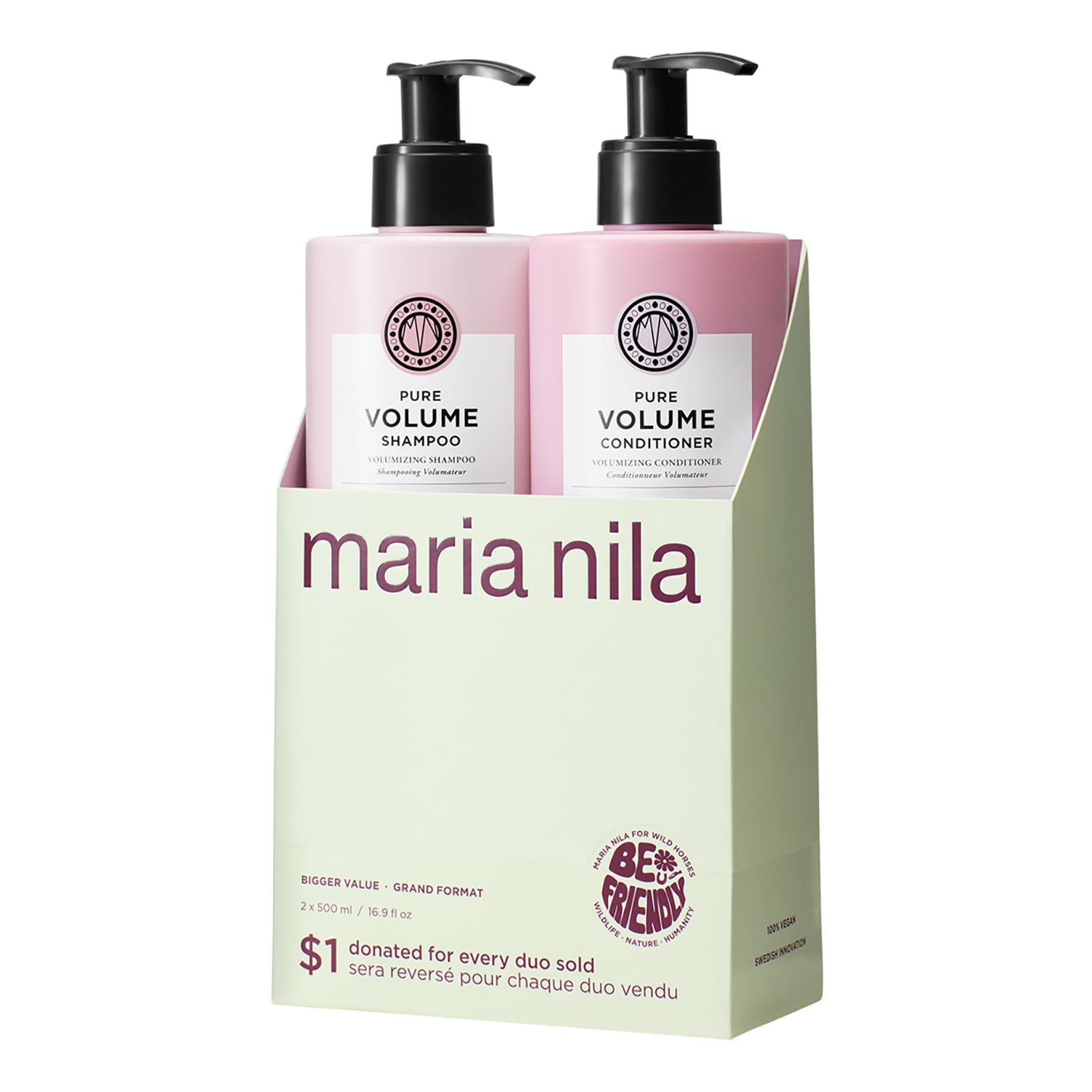 Maria Nila Duo Bundle Pure Volume 500Ml Limited Edition