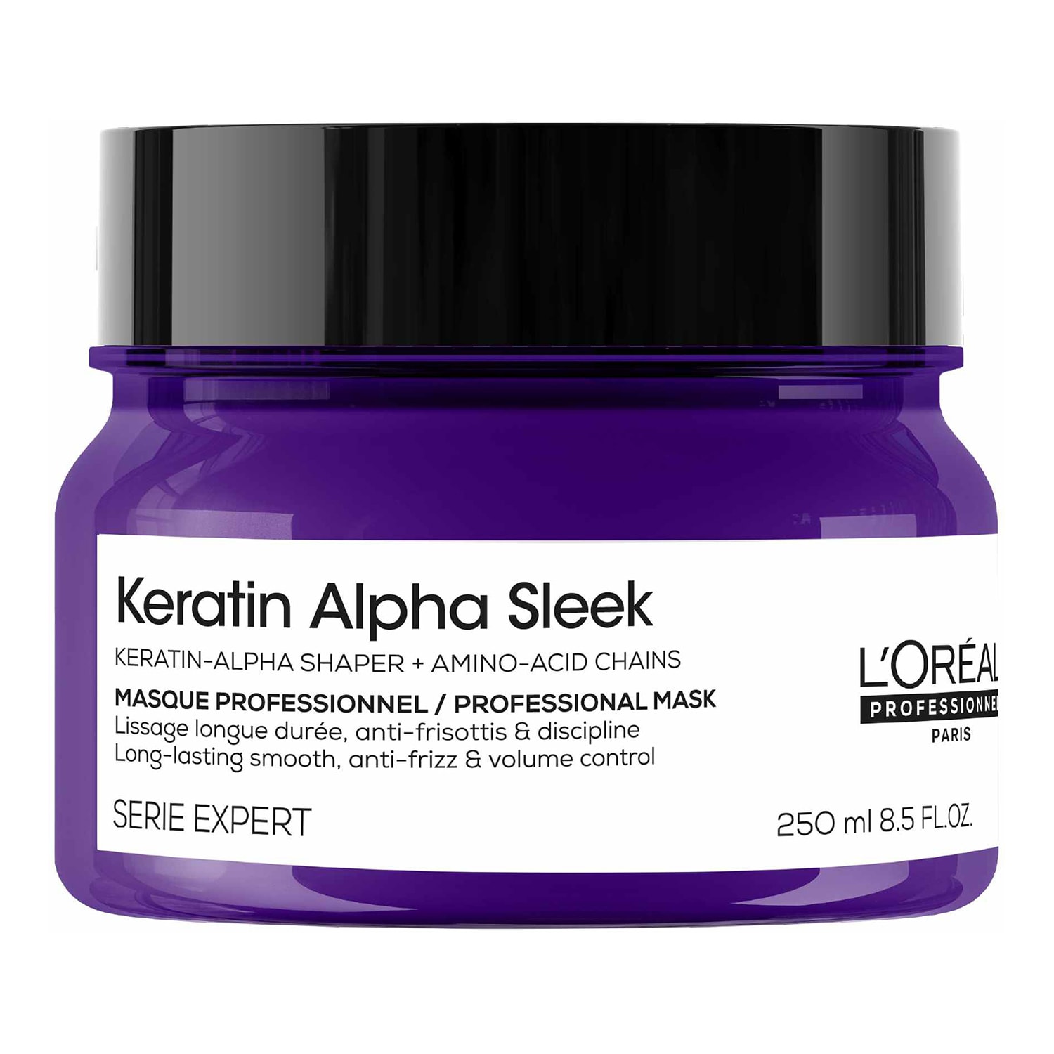 L'Oréal Professionnel Keratin Alpha Sleek Hair Mask Anti Frizz & Smoothing Hair Treatment 250Ml