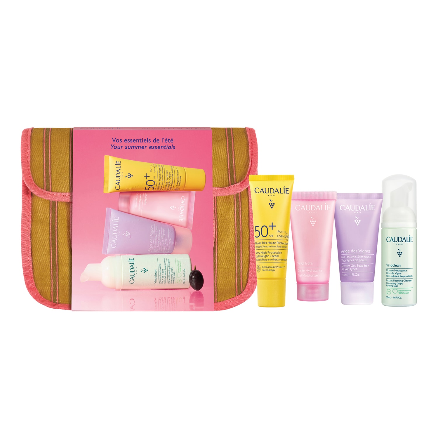 Caudalie Summer Travel Edit 50Ml + 15Ml + 20Ml + 30Ml