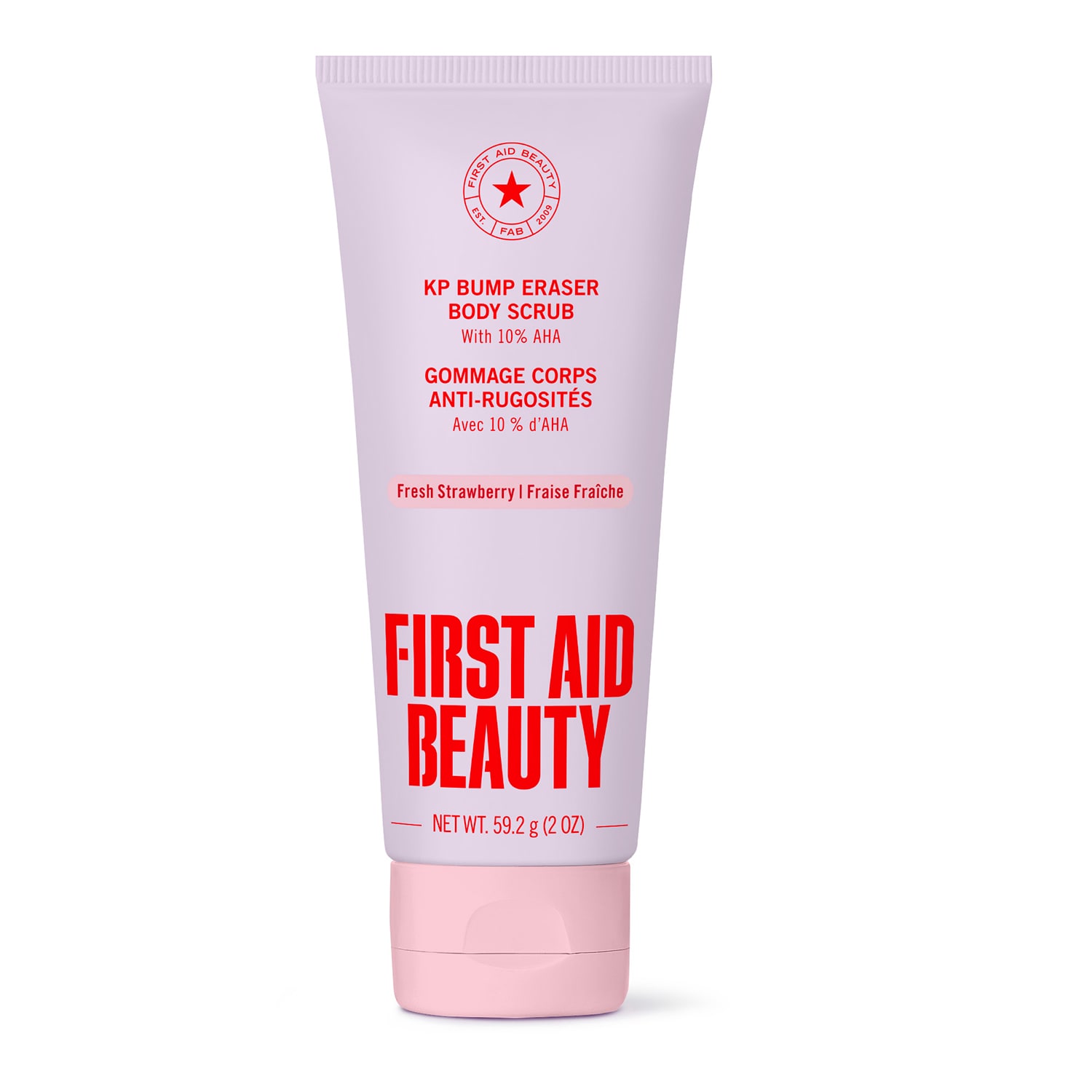 First Aid Beauty Kp Bump Eraser Body Scrub 10% Aha Strawberry - Exfoliate Bumps And Chicken Skin 59.2G