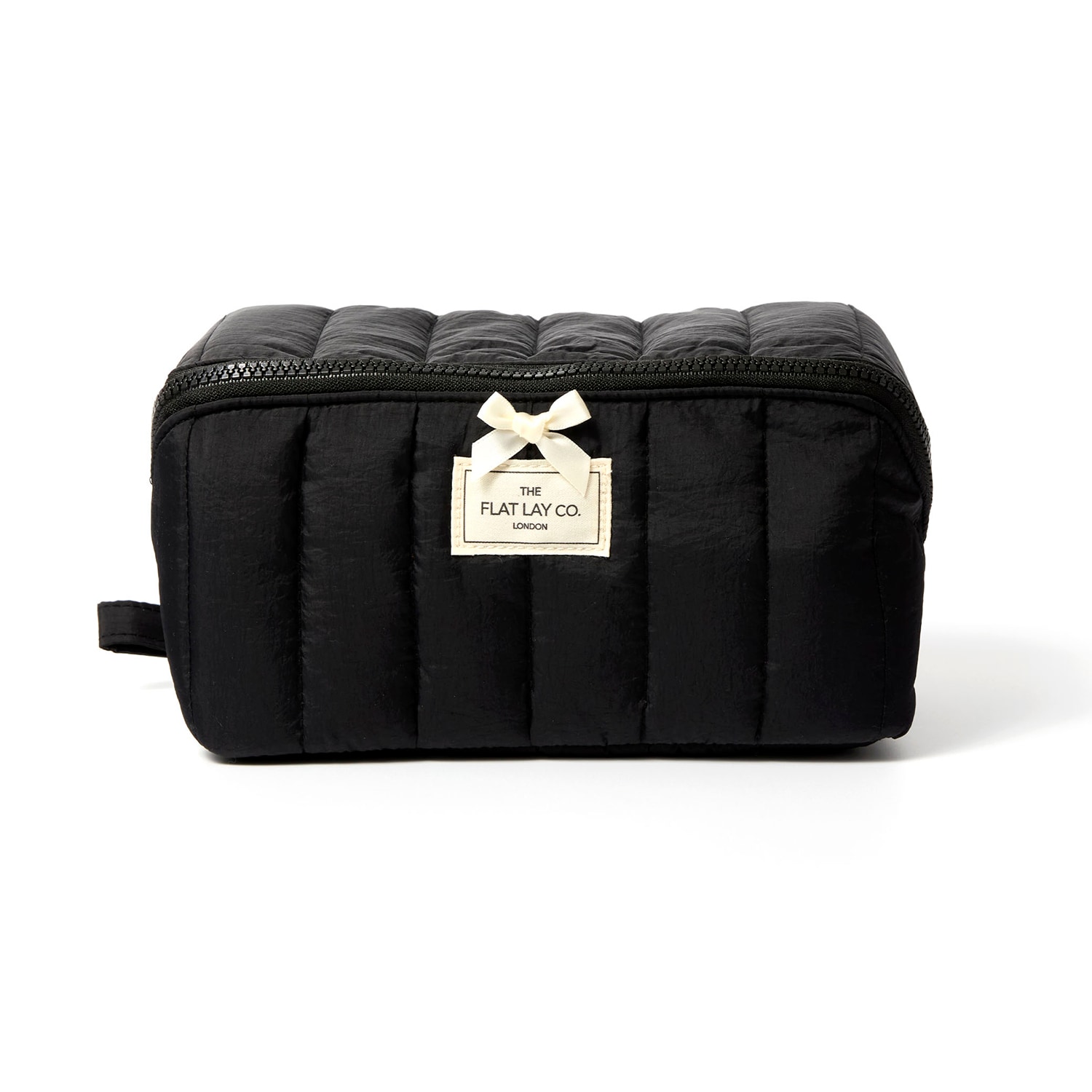 The Flat Lay Co. Marshmallow Makeup Box Bag Classic Black