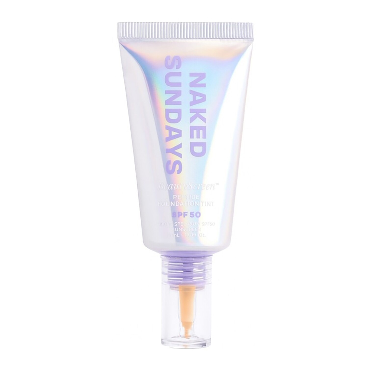 Naked Sundays Beautyscreen Spf50 Peptide Foundation Tint 30Ml Shade 3.5 (30Ml)
