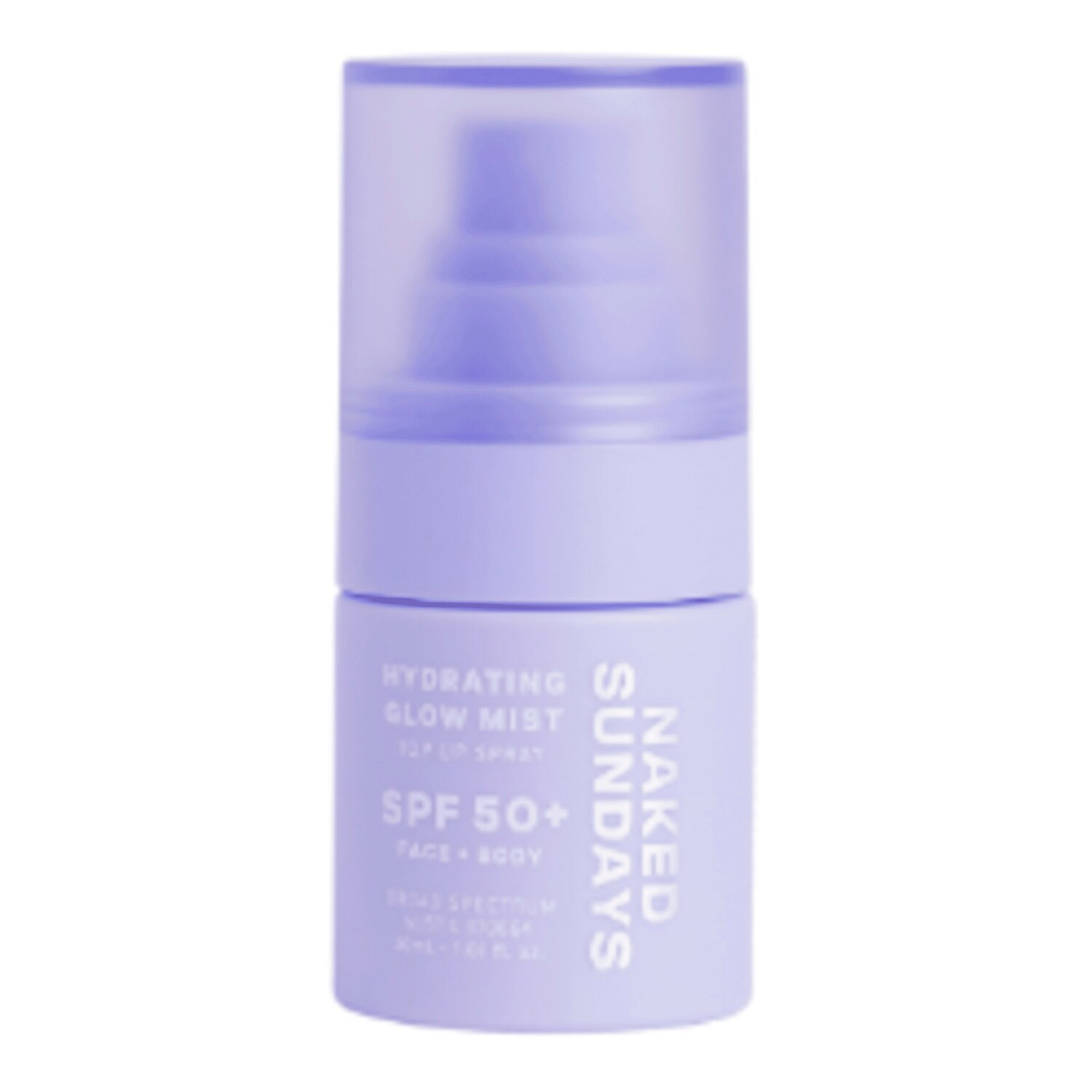Naked Sundays Spf50 Hydrating Glow Mist Setting Spray Mini 30Ml