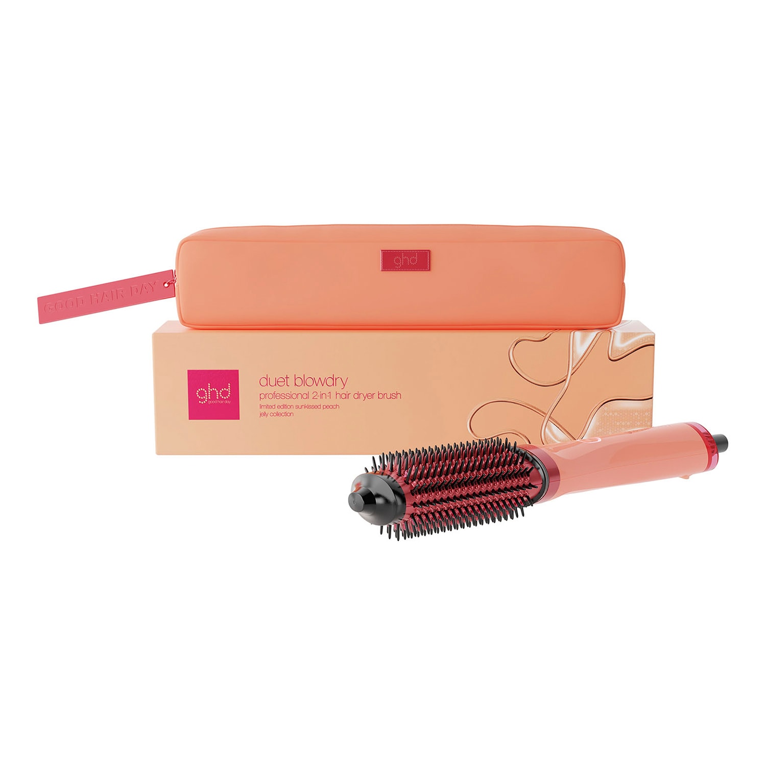 Ghd Duet Blowdry Hair Dryer Brush In Sunkissed Peach