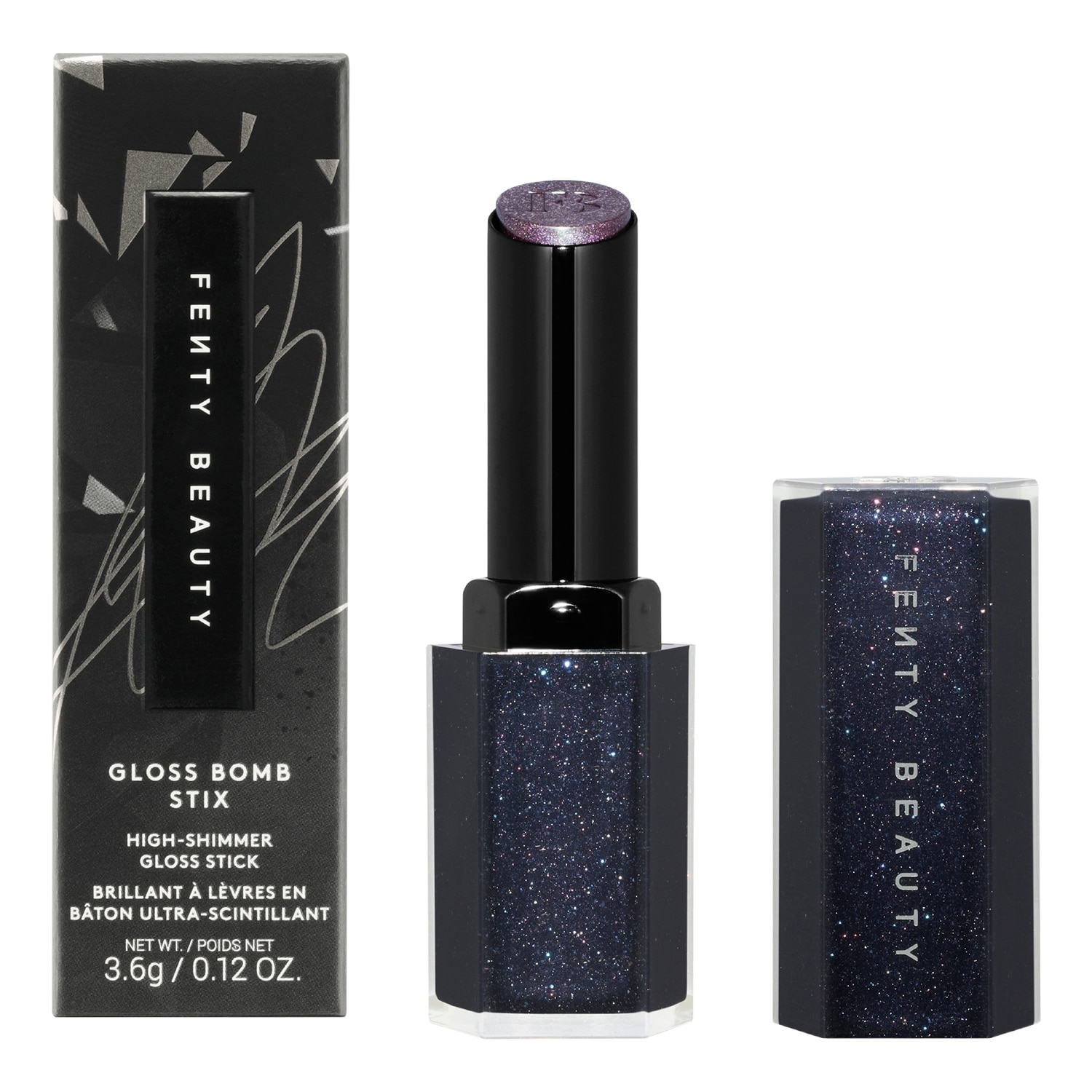 Fenty Beauty Midnight Diamonds Gloss Bomb Stix 3.6g - Caviar Crystalz - Image 3