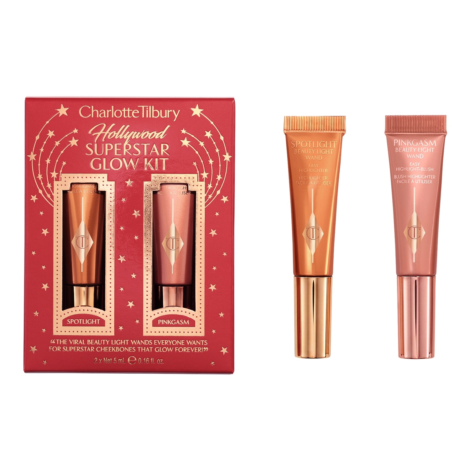 Charlotte Tilbury Hollywood Superstar Glow Kit 2 X 5Ml