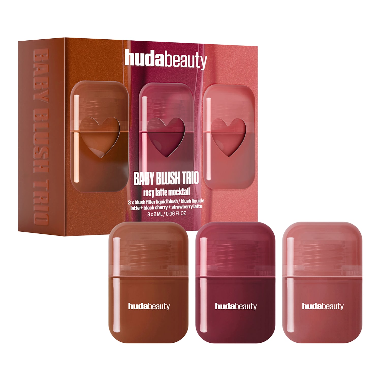 HUDA BEAUTY Baby Blush Mocktail Trio Kit - Image 2
