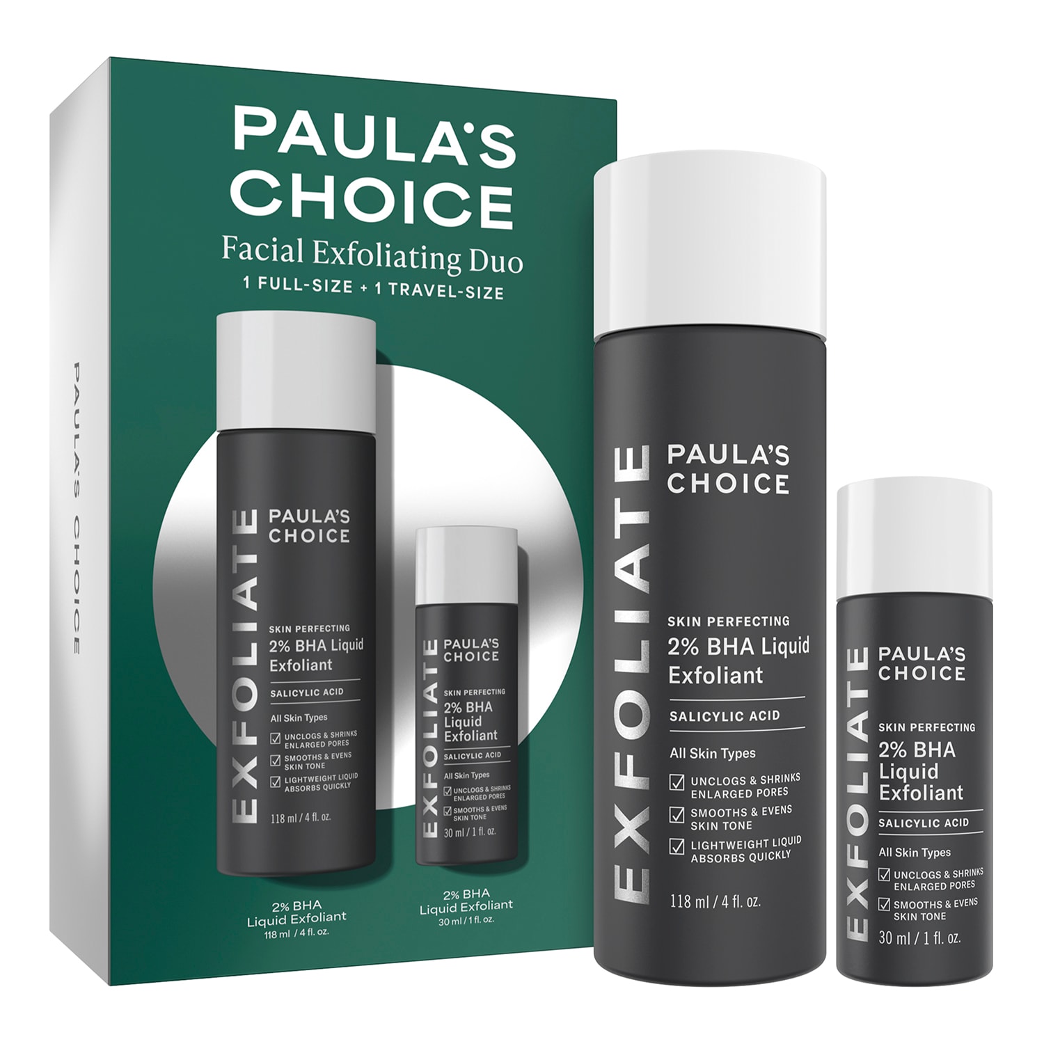 Paula's Choice Facial Exfoliating Duo 118Ml + 30Ml