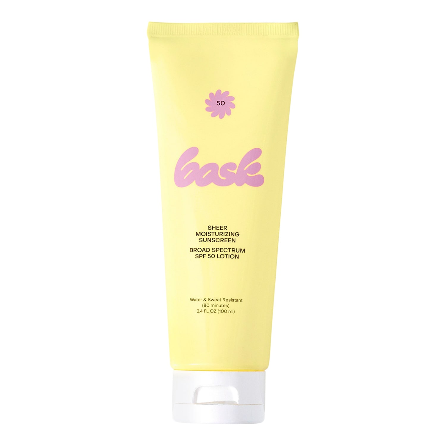Bask Suncare Sheer Moisturising Lotion - Face & Body Sunscreen Spf50 100Ml