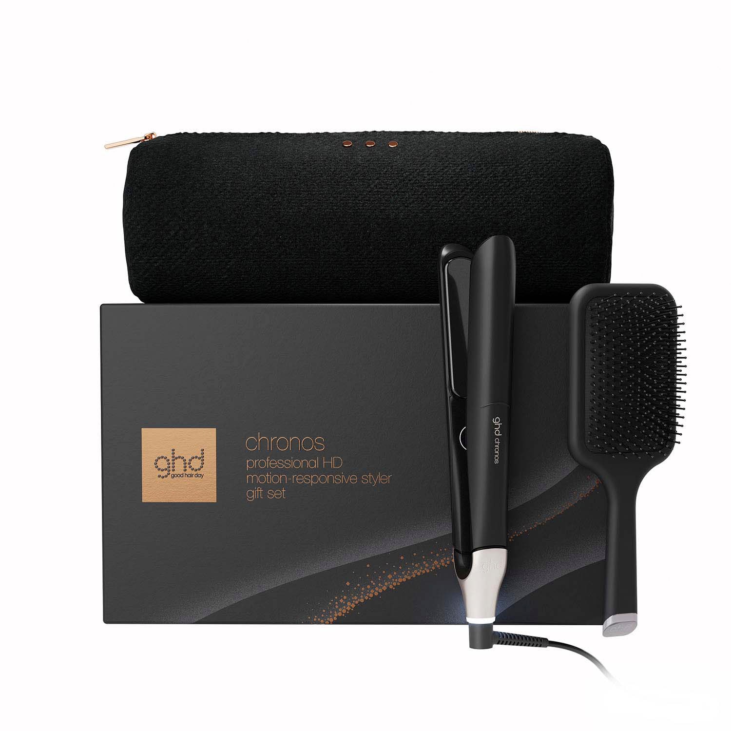 Ghd Women's Chronos Hair Straightener Festive Gift Set In Black - Image 4
