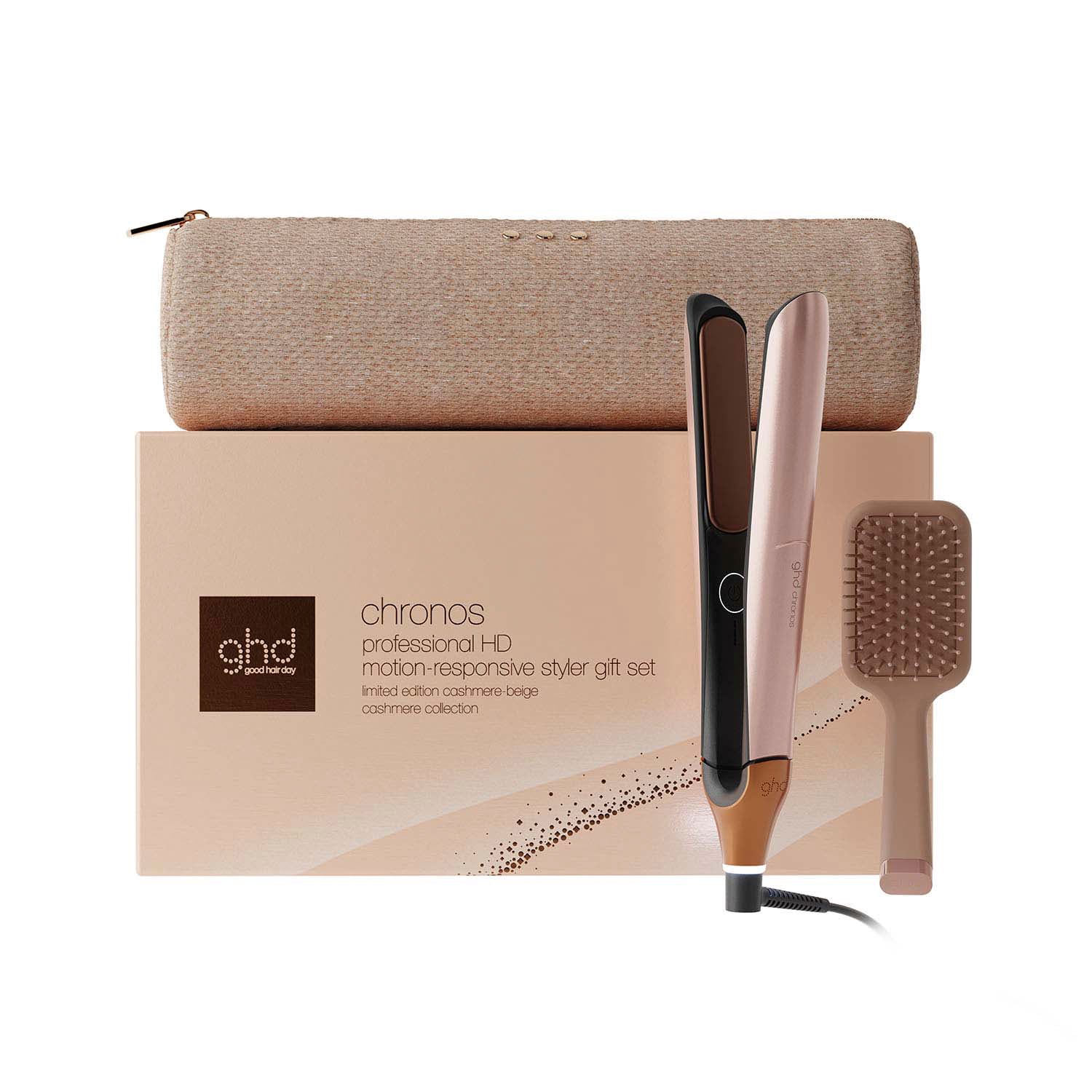 GHD ghd Chronos Hair Straightener Festive Gift Set in Cashmere Beige - None - Image 4