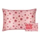 PURE SILK QUEEN PILLOWCASE WITH LACE TRIM