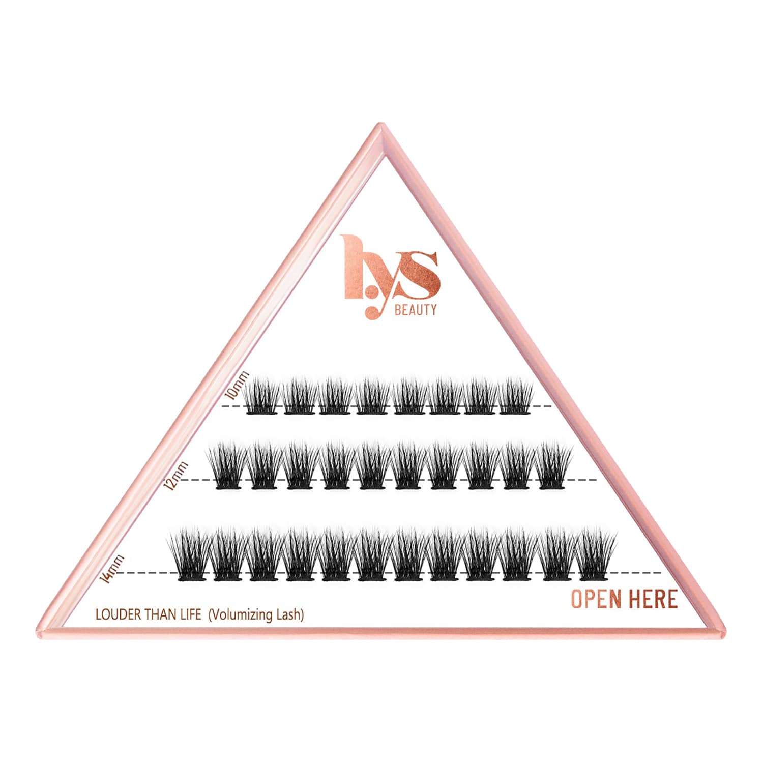 Lys Beauty Uplifted Press & Go Lashes - Pre-Glued Lash Clusters Louder Than Life (30Ct)