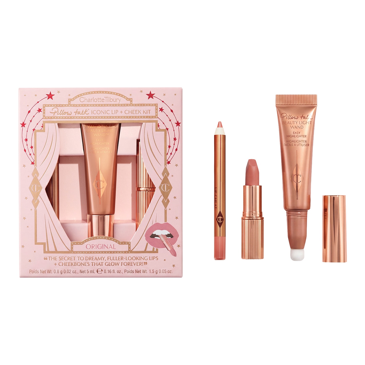 Charlotte Tilbury Pillow Talk Iconic Lip & Cheek Kit Original New & Fresh - Image 3