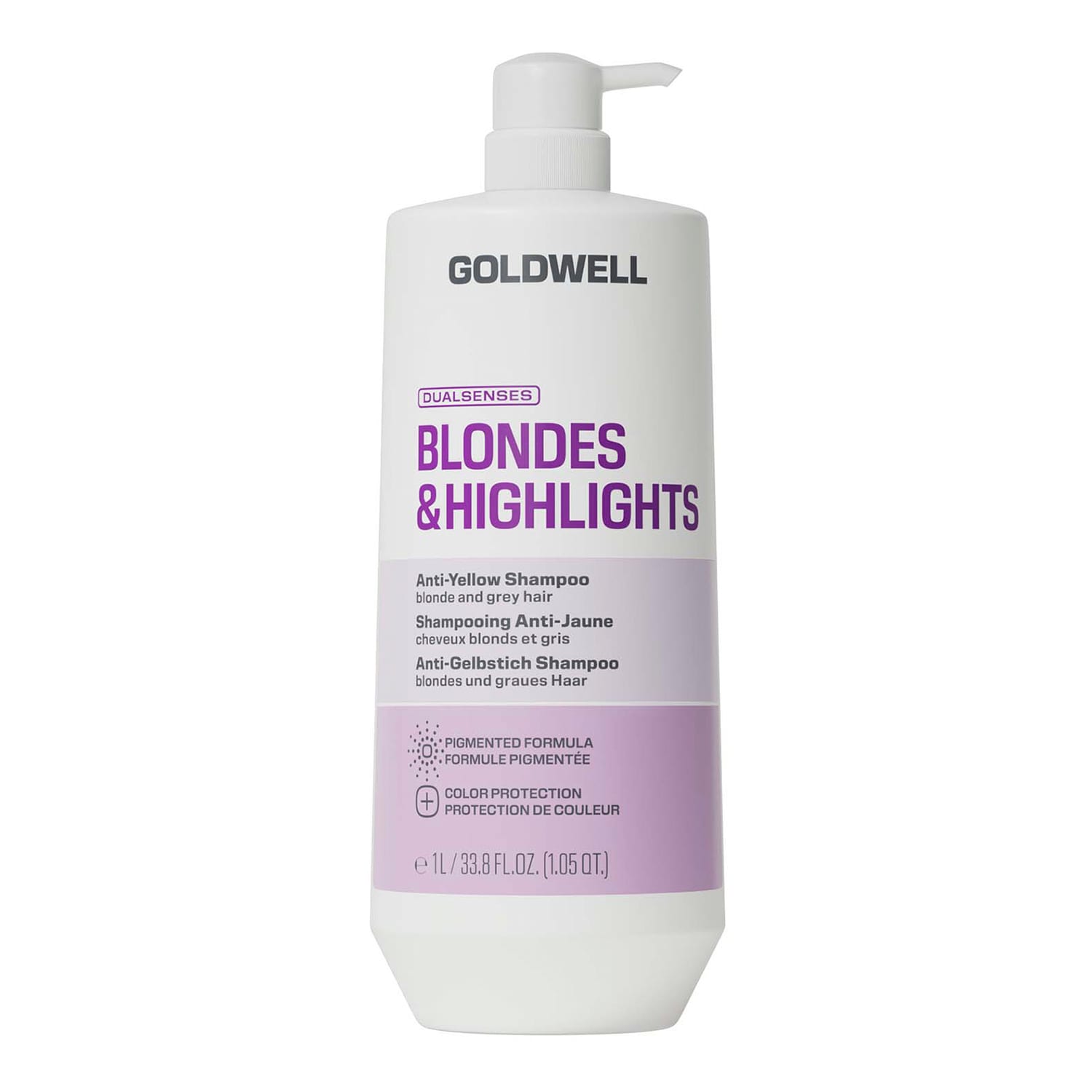 Goldwell Dualsenses Blonde & Highlights Anti-Yellow Shampoo 1000ml - Image 3