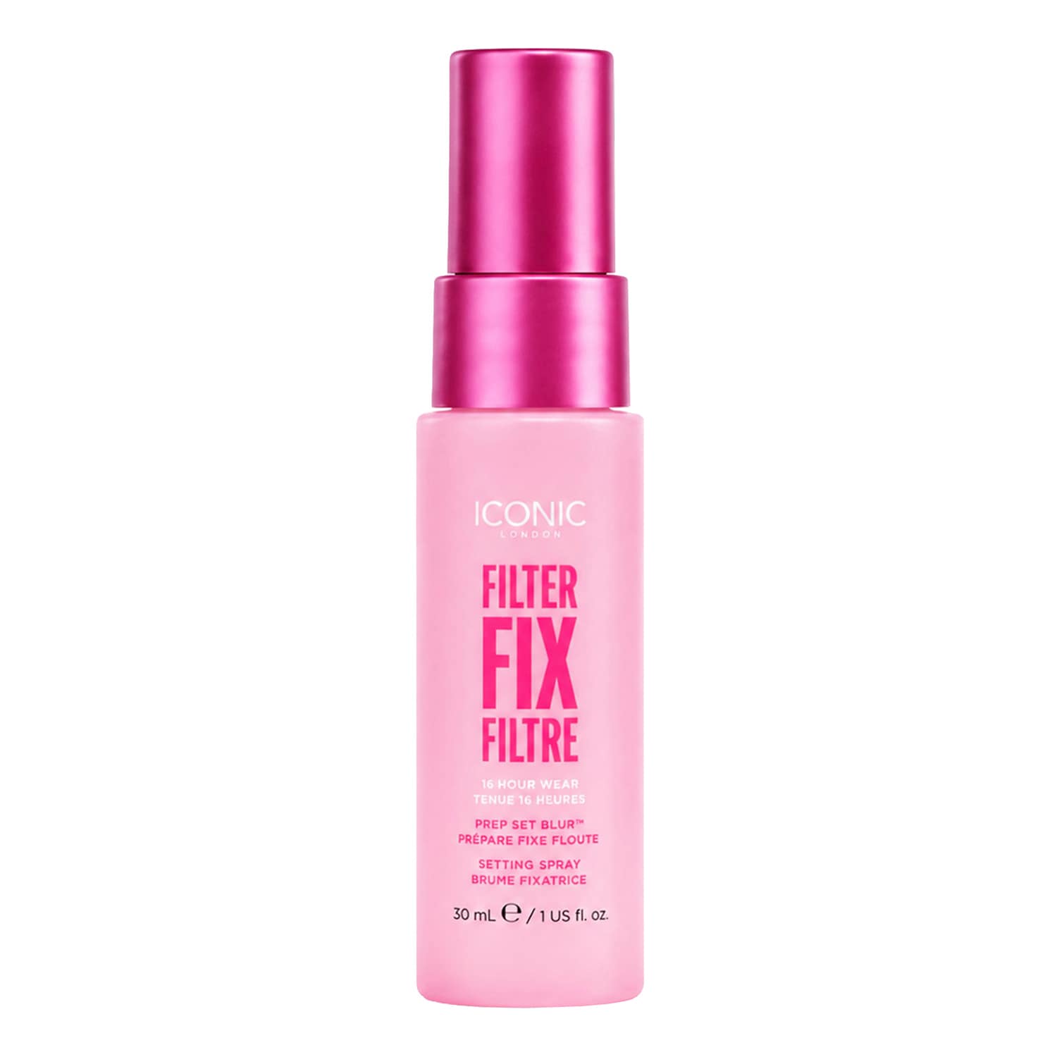 ICONIC Filter FixPrep Set Blur Setting Mist Fixing Spray 30ml Mini 16 Hour Wear - Image 5