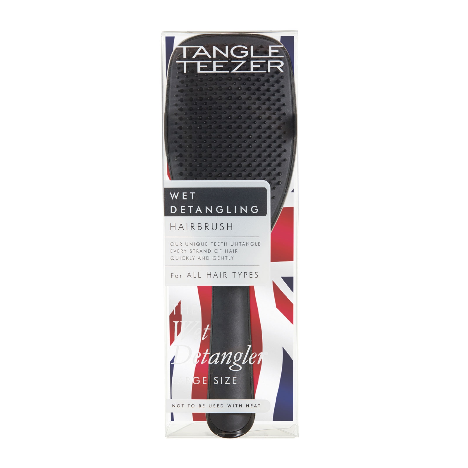 Tangle Teezer The Large Wet Detangler Hairbrush Black Gloss
