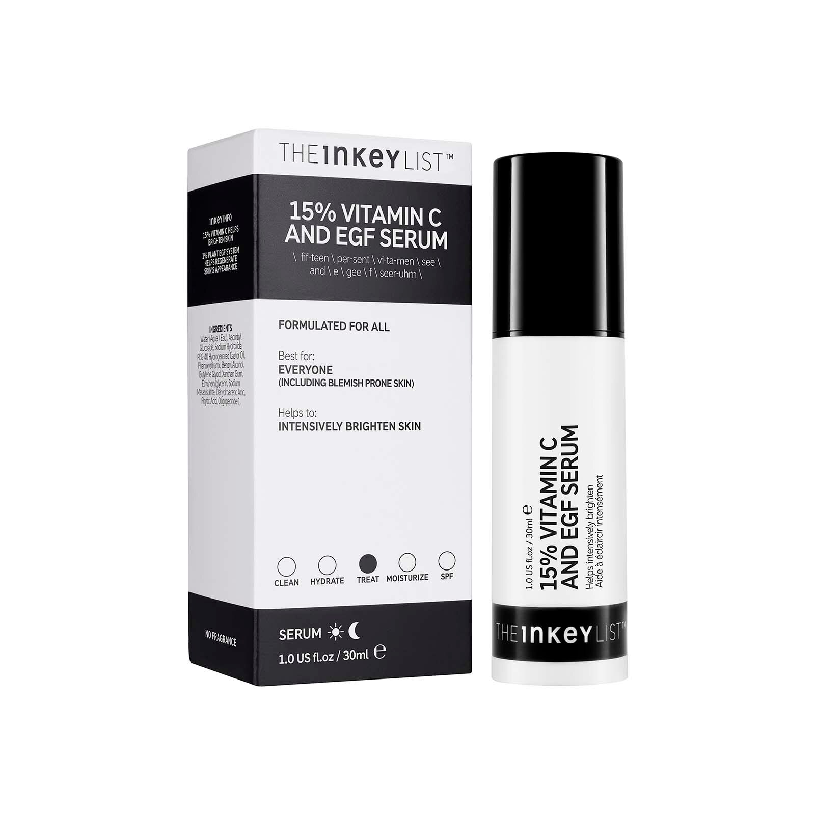 The Inkey List 15% Vitamin C And Egf Serum 30Ml