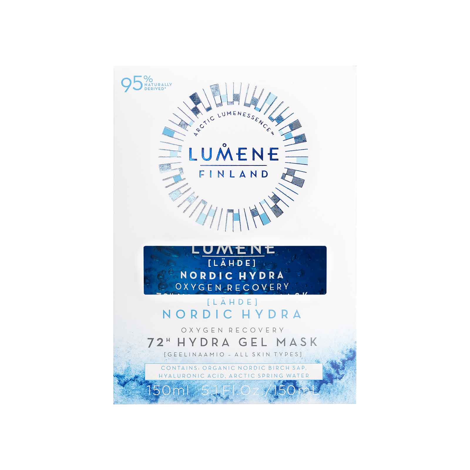 Lumene Nordic Hydra [Lähde] Oxygen Recovery 72H Hydra Gel Mask 150Ml