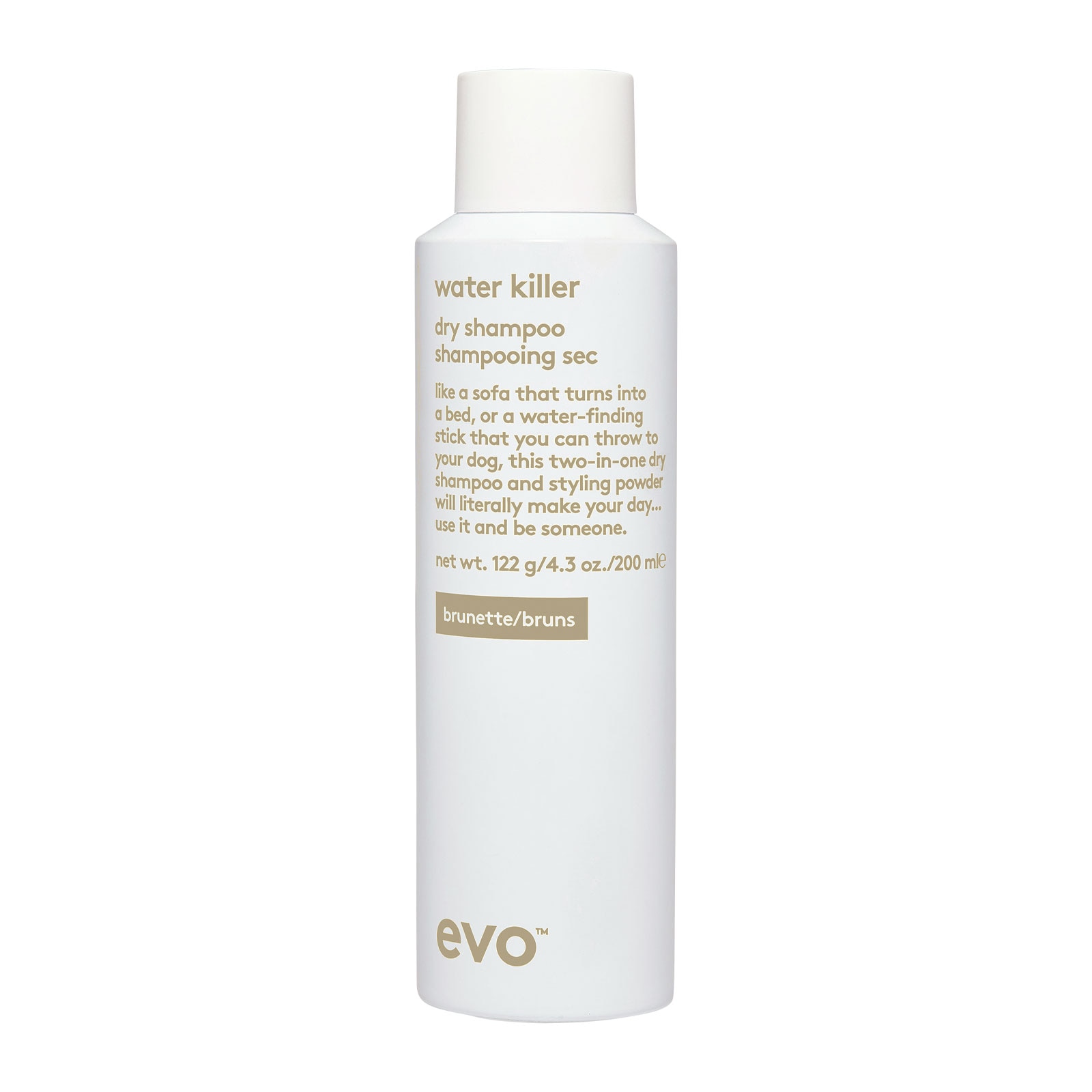 Evo Hair Evo Water Killer Dry Shampoo Brunette 200Ml