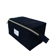 The Flat Lay Co. Open Flat Makeup Box Bag Classic Black