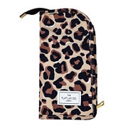 The Flat Lay Co. XXL Standing Makeup Brush Case in Leopard Print