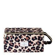 The Flat Lay Co. XXL Makeup Box Bag and Tray in Leopard Print
