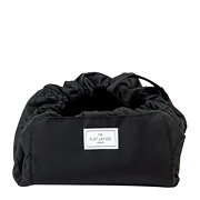 The Flat Lay Co. XXL Drawstring Makeup Bag in Classic Black