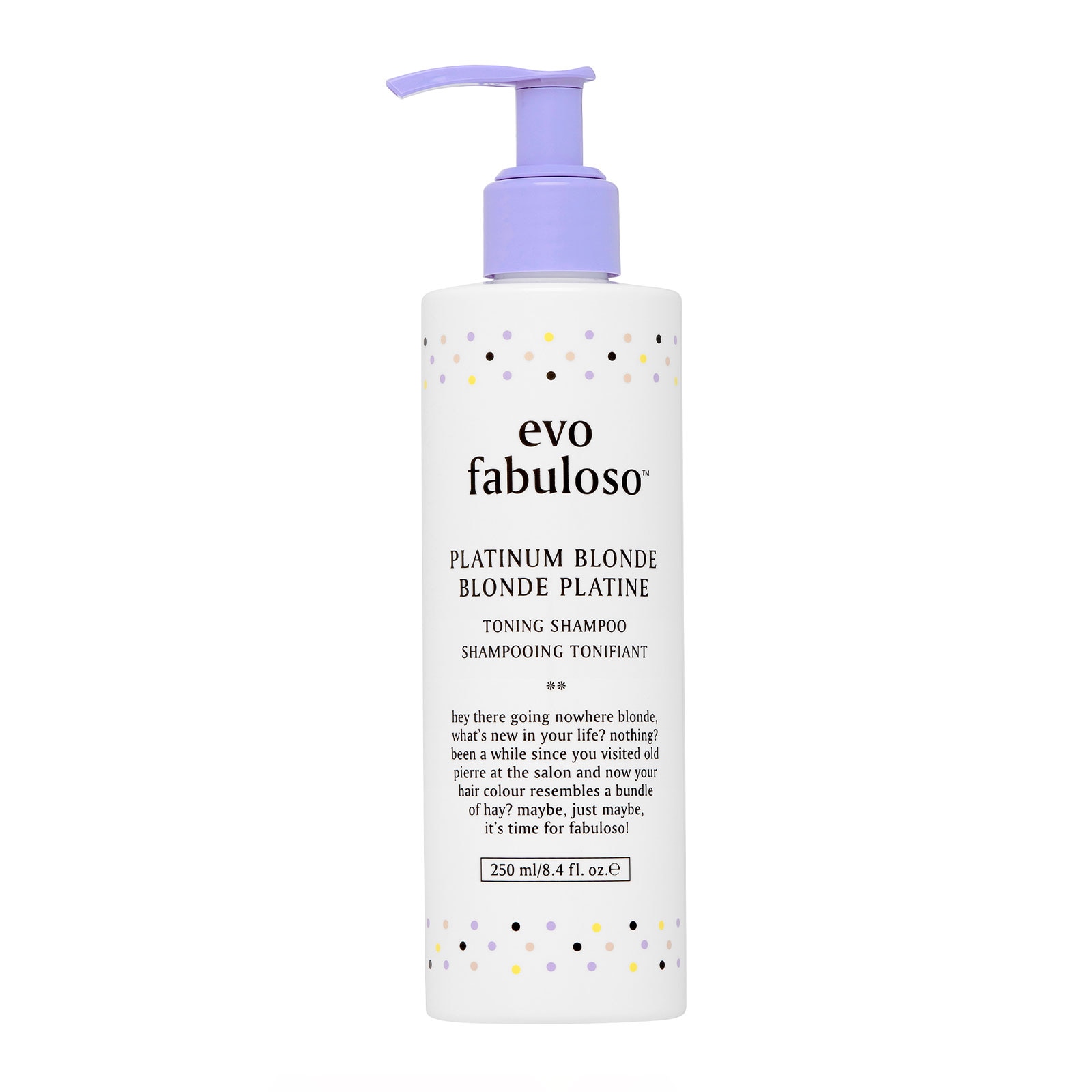 Evo Hair Evo Fabuloso Platinum Blonde Toning Shampoo 250Ml